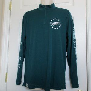 Philadelphia Eagles NFL 1/4 Zip Long Sleeve Shirt